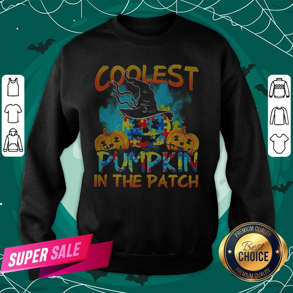Halloween Witch Coolest Pumpkin In The Patch Autism Shirt - Image 4