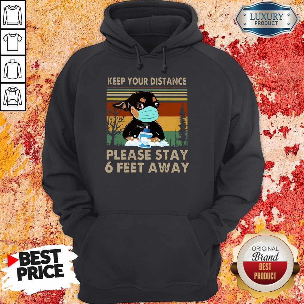 Keep Your Distance Chihuahua Vintage Shirt - Image 3