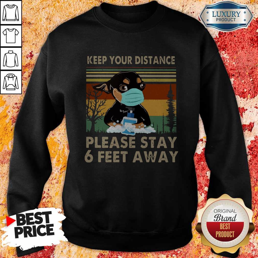 Keep Your Distance Chihuahua Vintage Shirt - Image 4