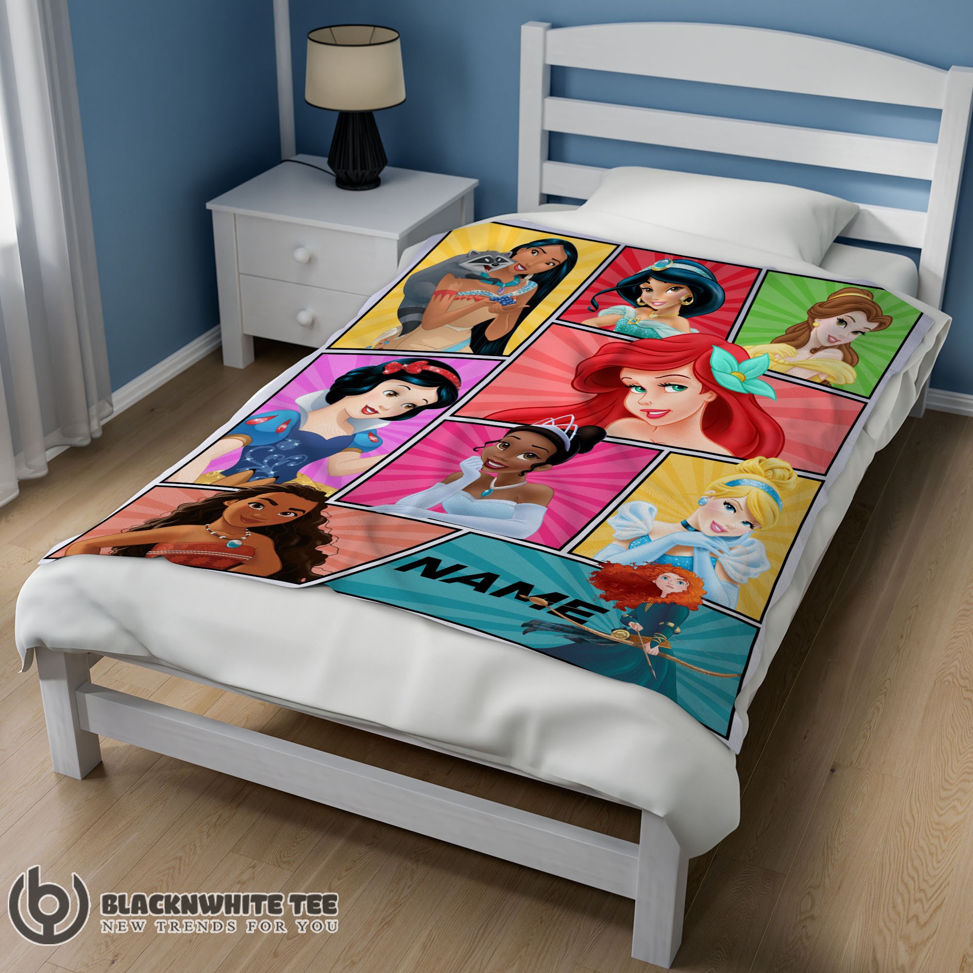 Awesome Good Personalized Disney Princess Blanket Fleece Customized Blanket - Image 2