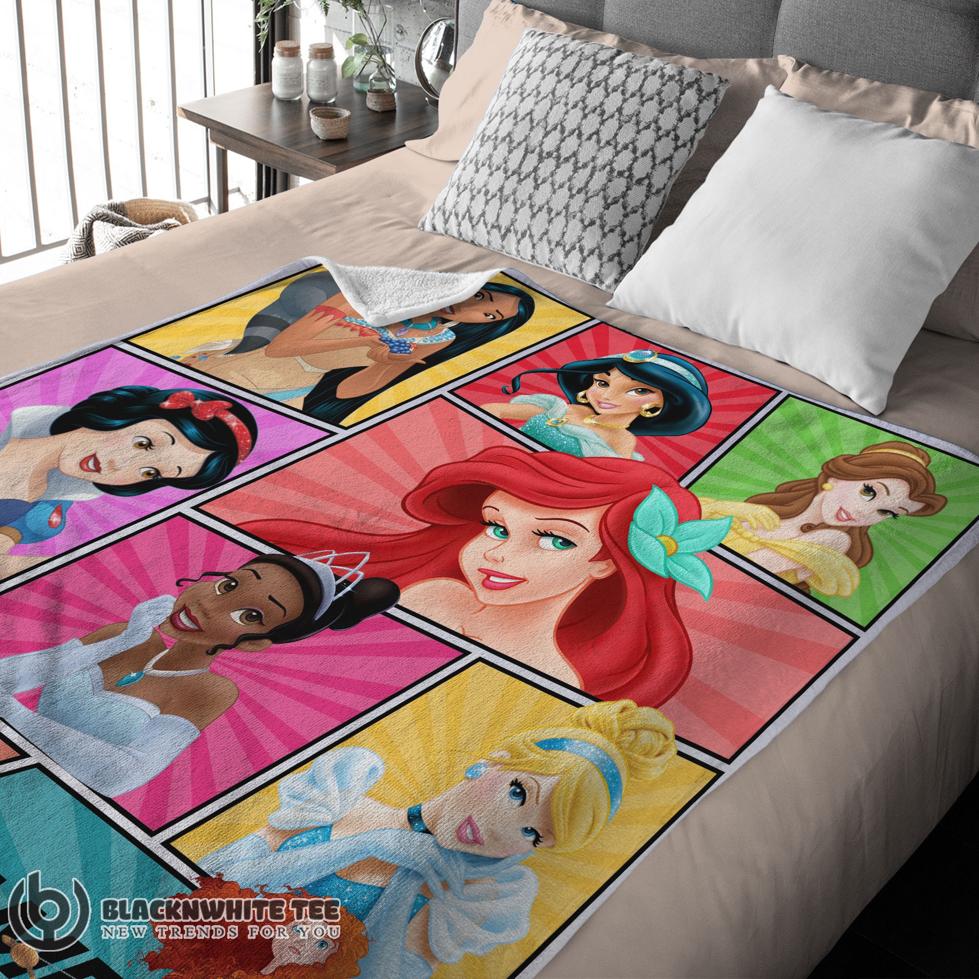 Awesome Good Personalized Disney Princess Blanket Fleece Customized Blanket - Image 3