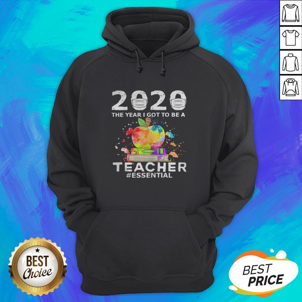 2020 Mask The Year I Got To Be A Teacher Essential Colors Shirt - Image 3