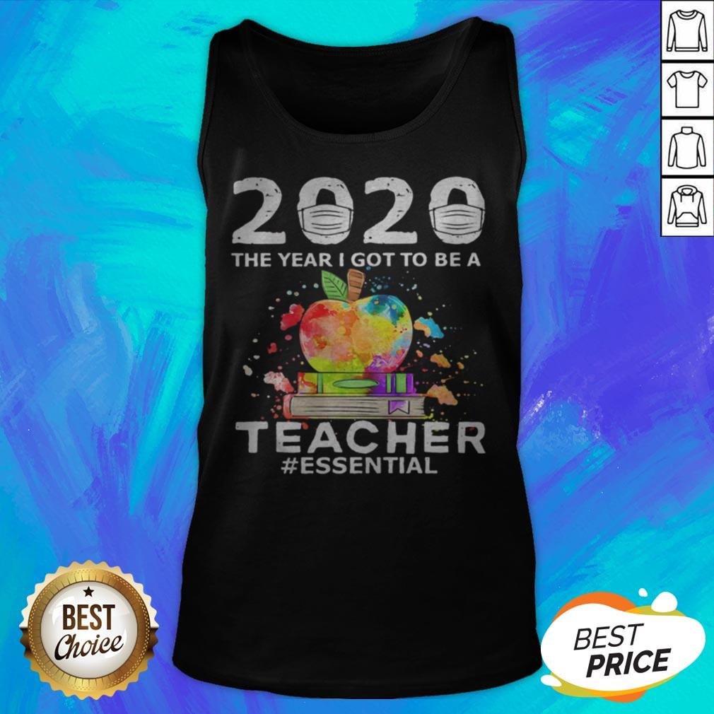 2020 Mask The Year I Got To Be A Teacher Essential Colors Shirt - Image 5