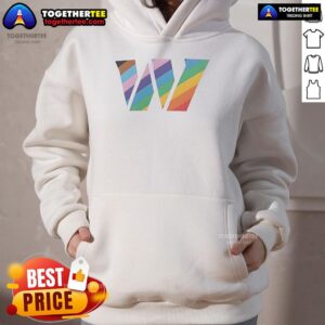 Alternative view of Official Washington Commanders Logo Pride T-Shirt