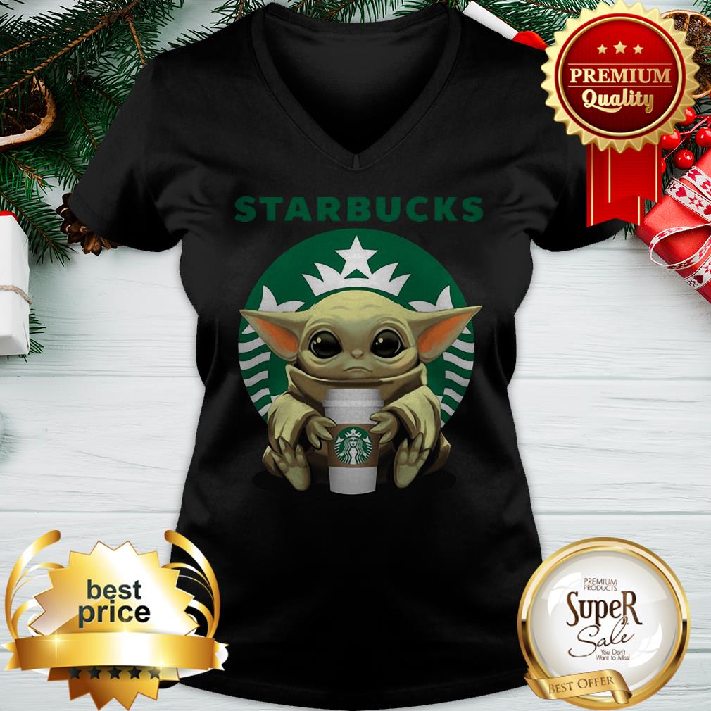 Official Baby Starbucks Baby Yoda Shirt - Image 2