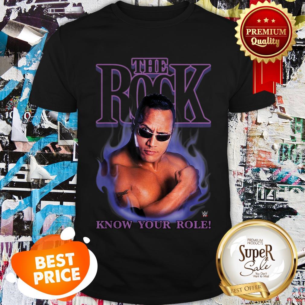 Nice Dwayne Johnson The Rock Know Your Role WWE Shirt