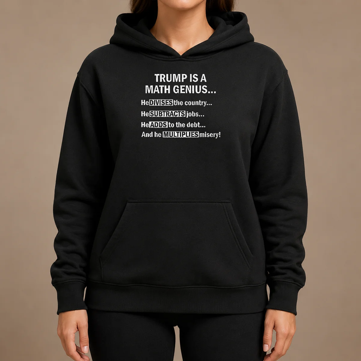 Top Trump Is A Math Genius Divides Subtracts Adds And Multiplies Political Satire Shirt - Image 5