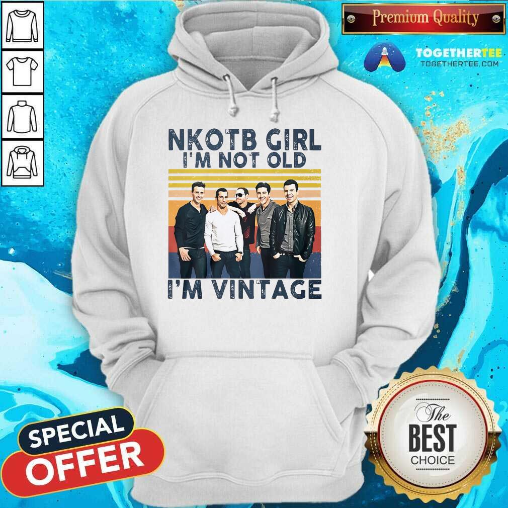Hot New Kids On The Block Girl I'm Not Old I'm Vintage T-Shirt - Image 2