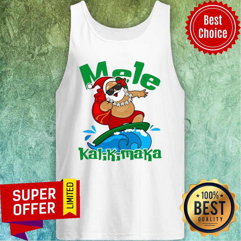 Funny Santa Claus Mele Kalikimaka Christmas Shirt - Image 4