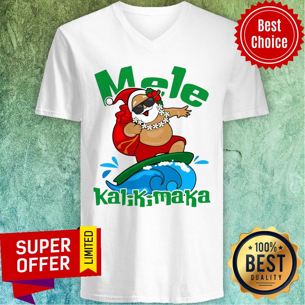 Funny Santa Claus Mele Kalikimaka Christmas Shirt - Image 3