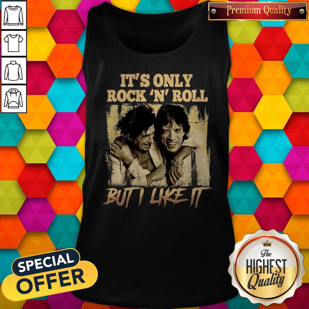 Official Kutee Boutique Funny It’s Only Rock ‘N Roll But I Like It Vintage Shirt - Image 2