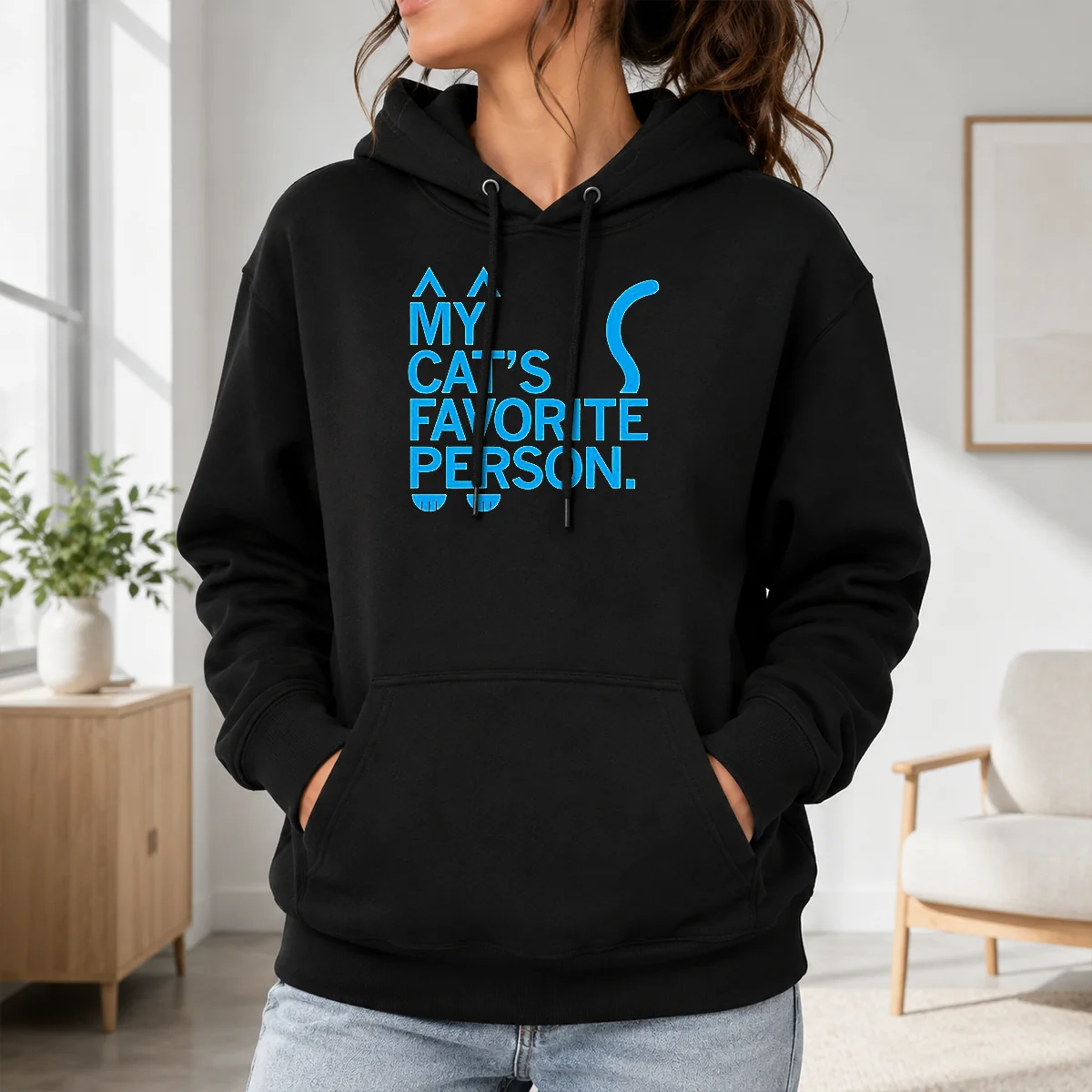 Premium Original My Cat's Favorite Person Cat Lover Pet Owner Shirt - Image 7
