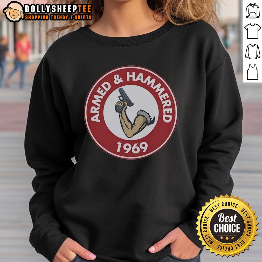 Original Armed And Hammered 1969 Unise Vintage T-Shirt - Image 5