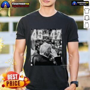 Top 45-47 President Trump Military Salutes On Final Vintage T-Shirt
