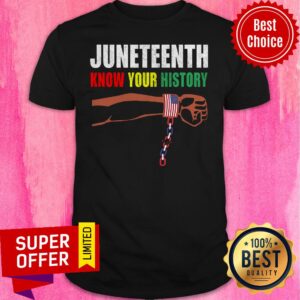 Official Juneteenth Know Your History American Flag Independence Day Shirt
