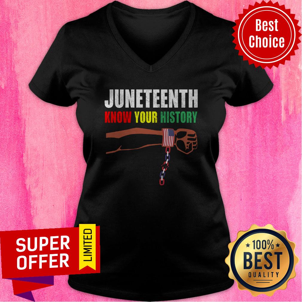 Official Juneteenth Know Your History American Flag Independence Day Shirt - Image 4