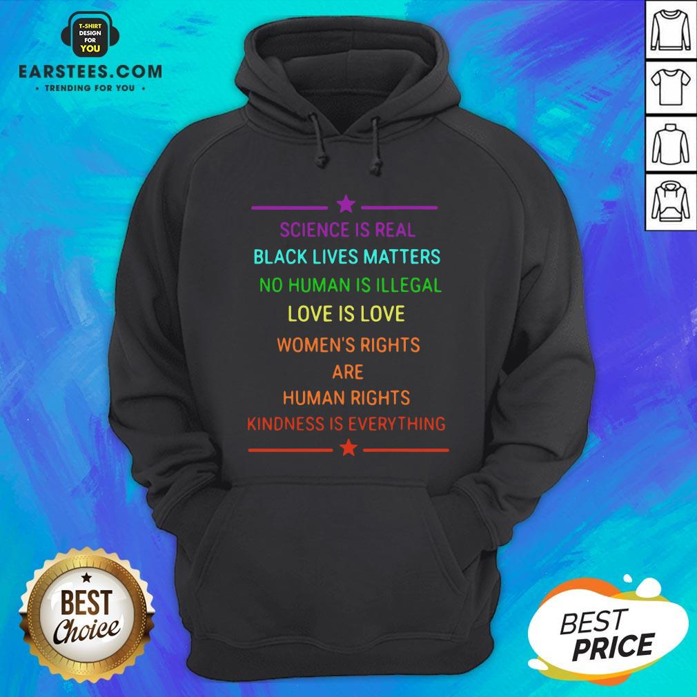 Science Is Real Kindness Is Everything Rainbow Pride Official T-Shirt - Image 2