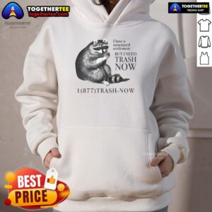 Alternative view of Nice Raccoon I Have A Structured Settlement But I Need Trash Now T-Shirt