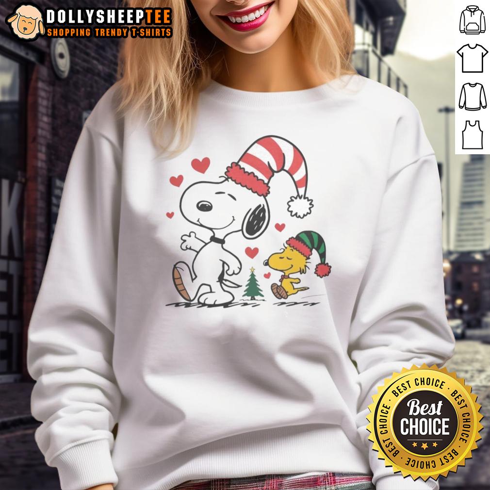 Nice Snoopy Woodstock Christmas Love T-Shirt - Image 5