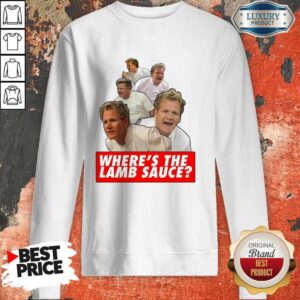 Alternative view of Awesome Wheres The Lamb Sauce Shirt