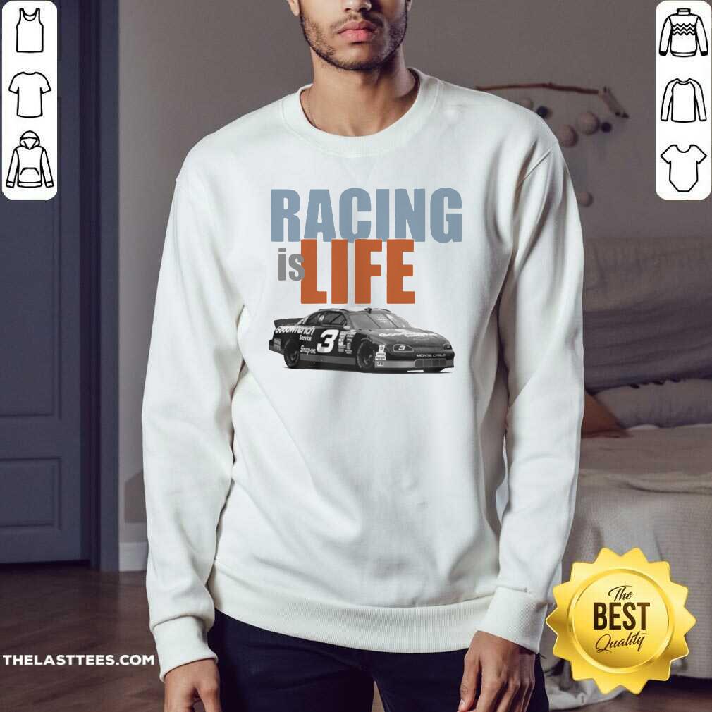 Happy Racing Is Life Dale Earnhardt Signature Shirt - Image 4