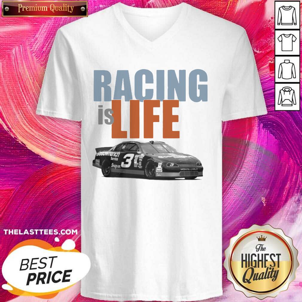Happy Racing Is Life Dale Earnhardt Signature Shirt - Image 2