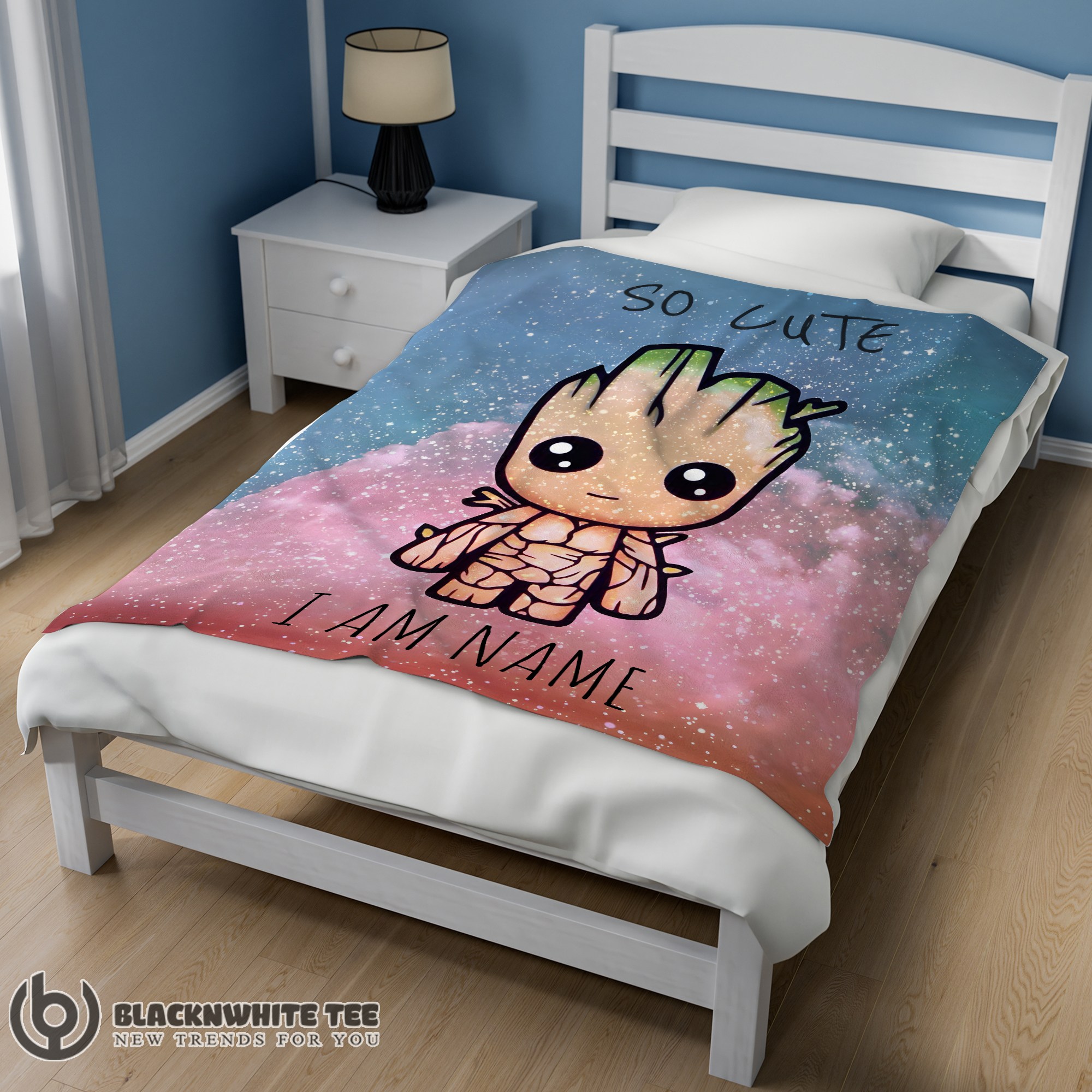 Official Perfect Marvel SuperHero Baby Groot And Friends Birthday Cute Blanket Fleece Customized Blanket - Image 2