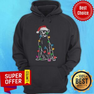 Alternative view of Boxer Outline with Christmas Lights Shirt