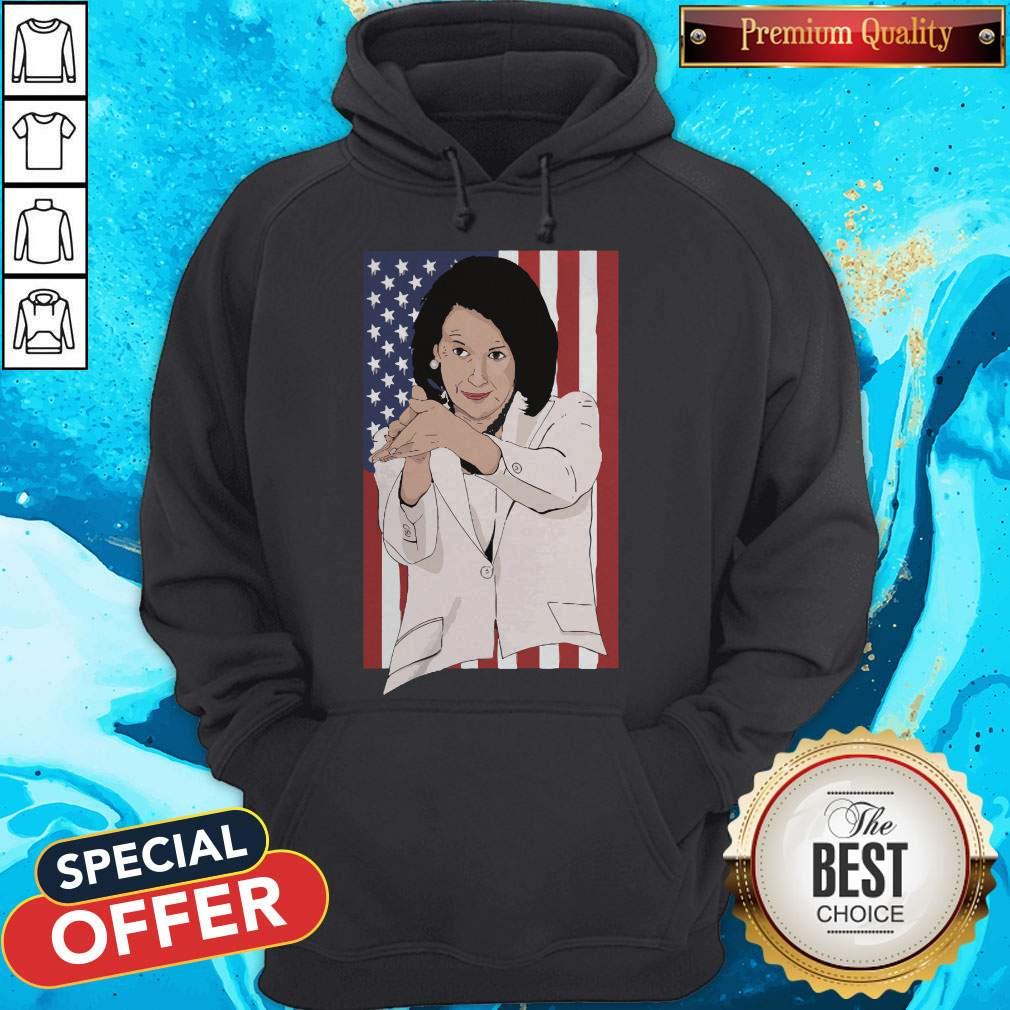 Nancy Pelosi Clap Anti Trump American Flag Shirt - Image 4