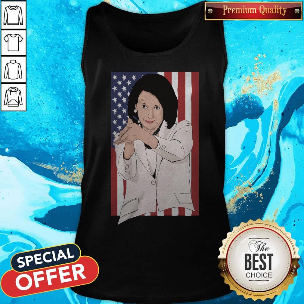 Nancy Pelosi Clap Anti Trump American Flag Shirt - Image 2