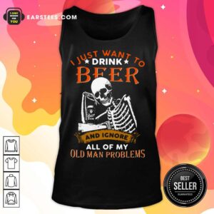 Alternative view of Nice I Just Want To Drink Beer Skeleton Shirt