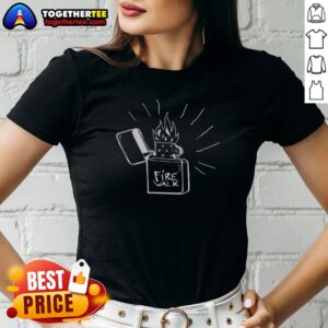 Alternative view of Official Black White Flame Fuel Lighter Shirt