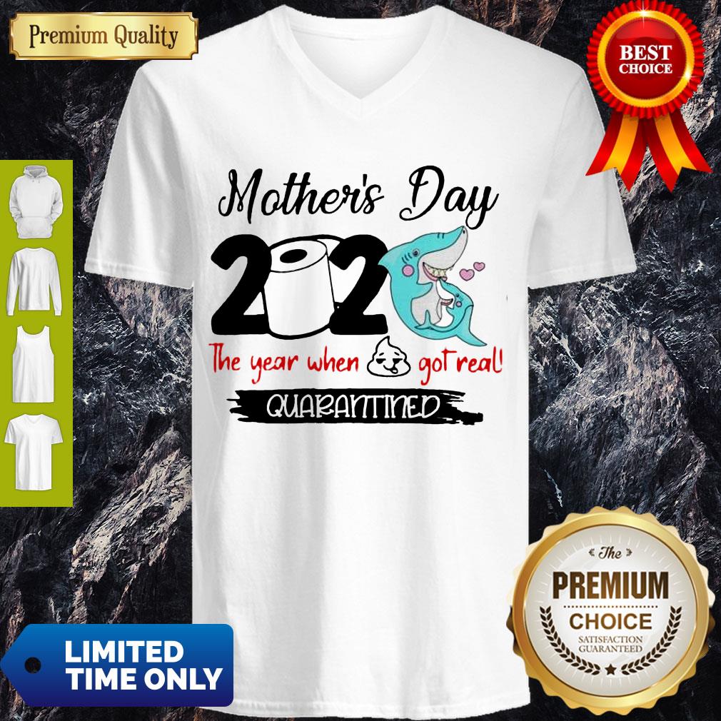 Perfect Shark Happy Morthers Day 2020 Toilet Paper The Year When Shit Got Real Quarantined Shirt - Image 3