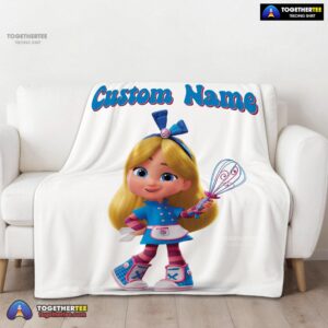 Alternative view of Official Disney Alice's Wonderland Bakery Blanket Fleece Customized Blanket