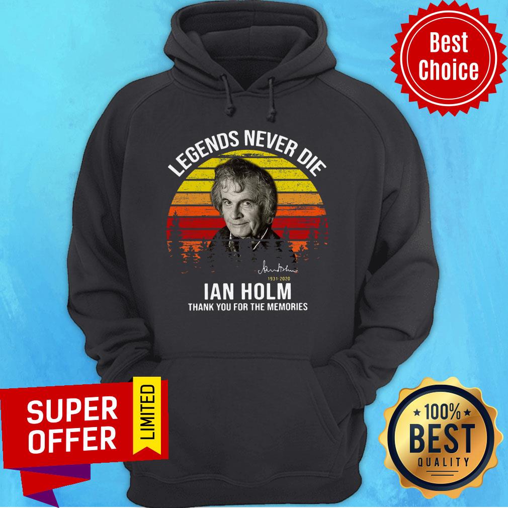 Premium Bilbo Baggins Legends Never Die Ian Holm Thank For The Memories Shirt - Image 2