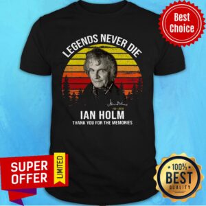 Premium Bilbo Baggins Legends Never Die Ian Holm Thank For The Memories Shirt