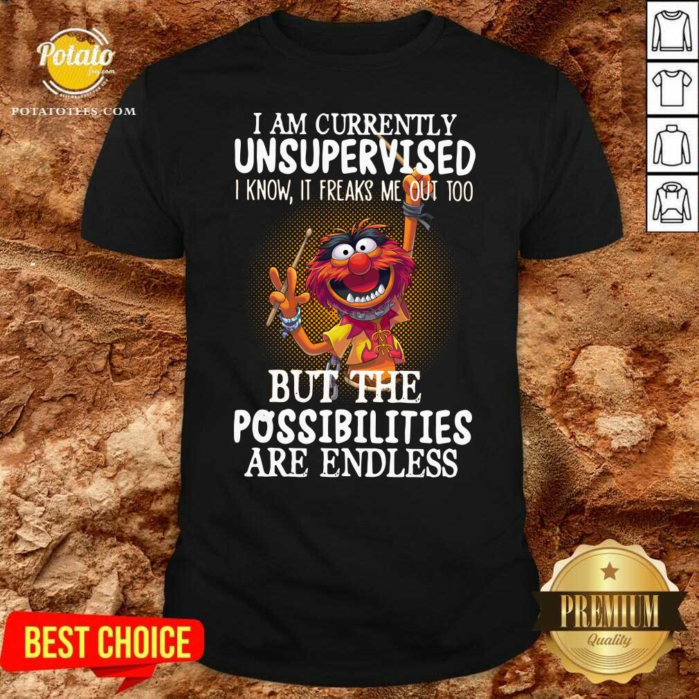 Awesome Muppets I Am Currently Unsupervised But The Possibilities Are Endless Shirt