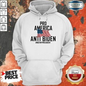 Alternative view of Pro America Anti Biden Not My President Shirt