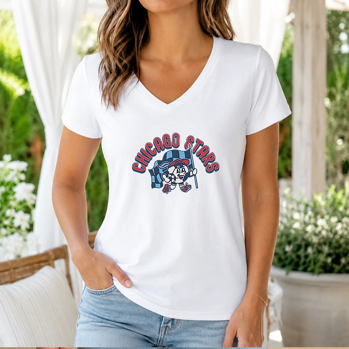 Official Kid'S Chicago Stars FC Soccer Player Blue Shirt - Image 2