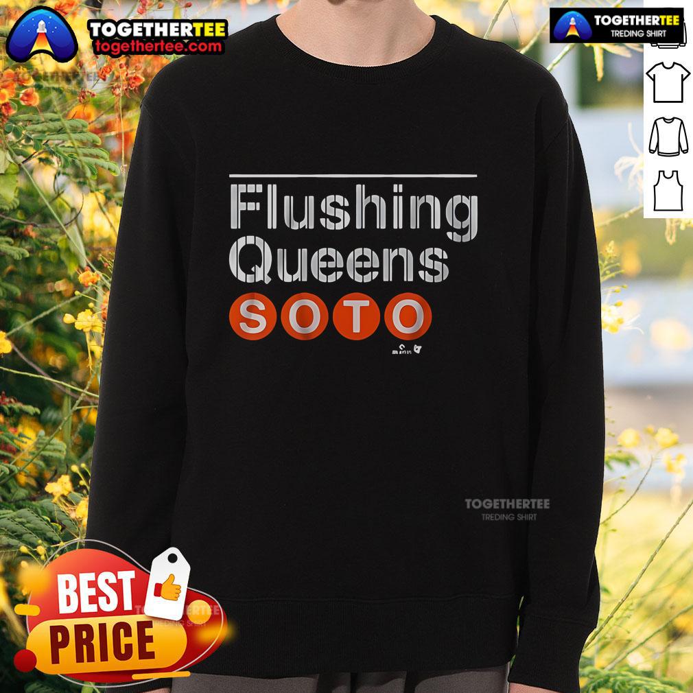 Official Juan Flushing Queens Soto Subway Platform Sign T-Shirt - Image 5