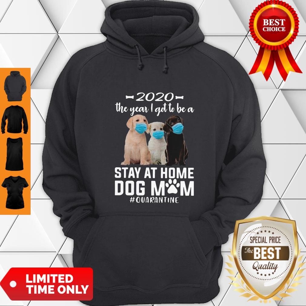 Awesome 2020 The Year I Got To Be A Stay At Home Labrador Retriever Dog Mom Quarantine Shirt - Image 4