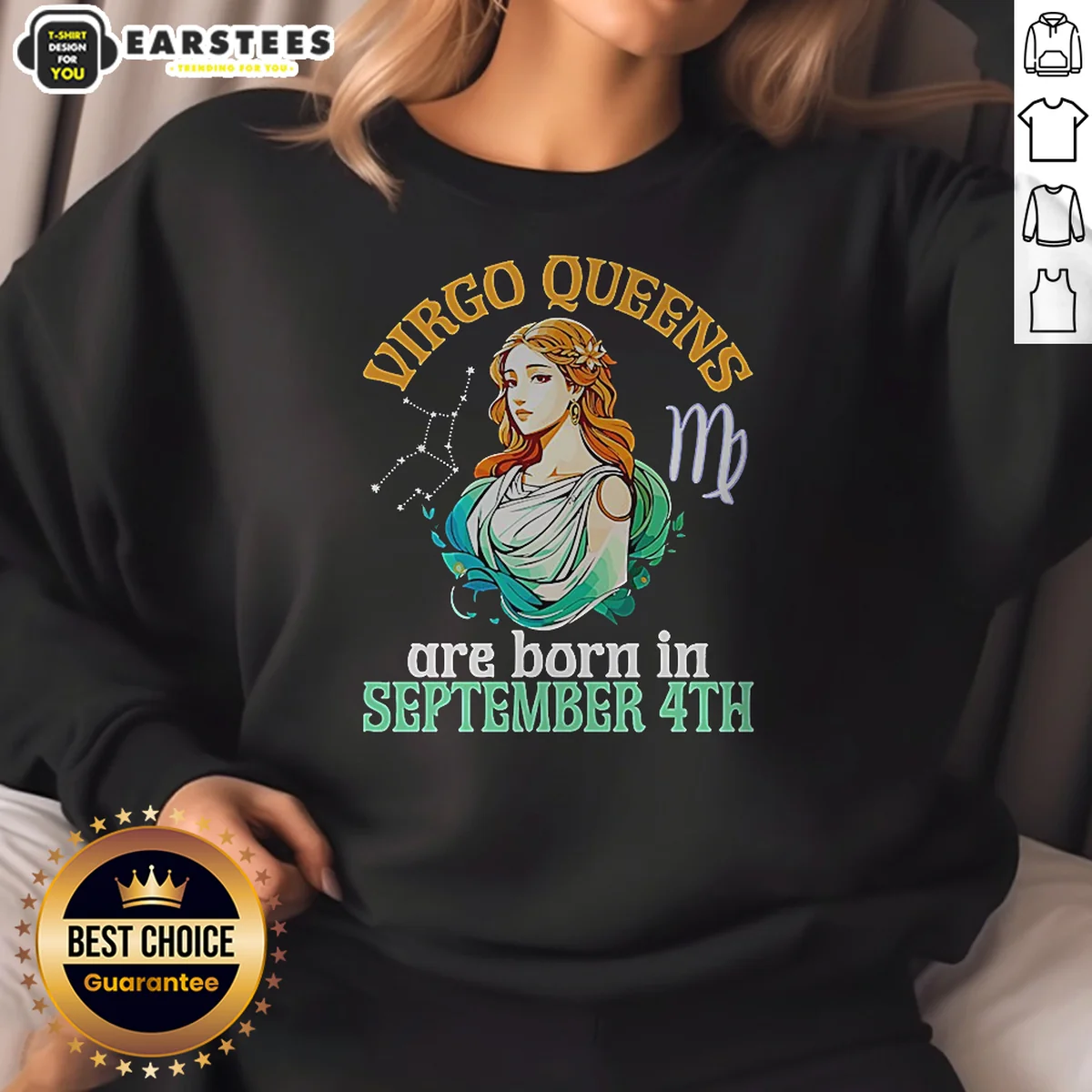 Pretty Virgo Queens Are Born In September 4th Shirt - Image 4