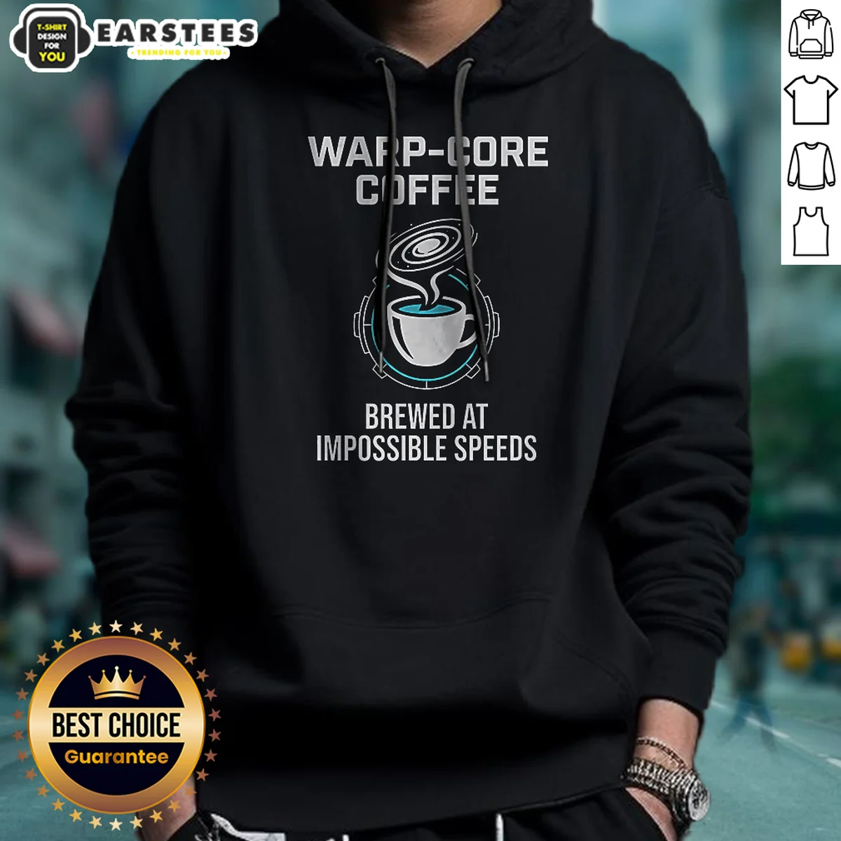 Pretty Warp Core Coffee Brewed At Impossible Speeds Shirt - Image 2