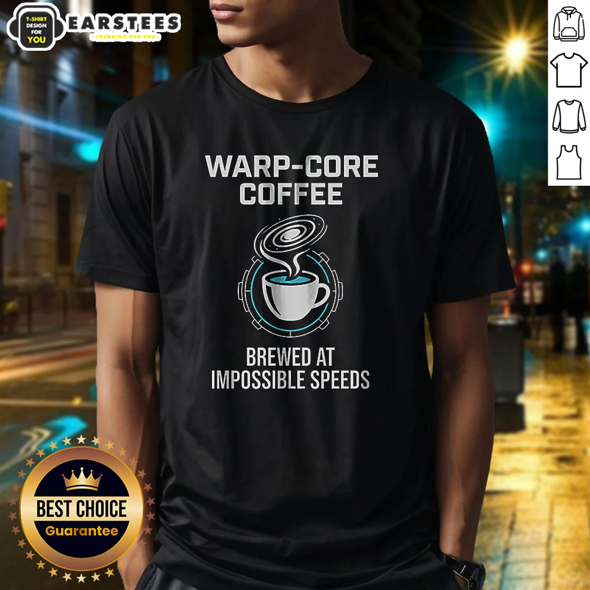 Pretty Warp Core Coffee Brewed At Impossible Speeds Shirt