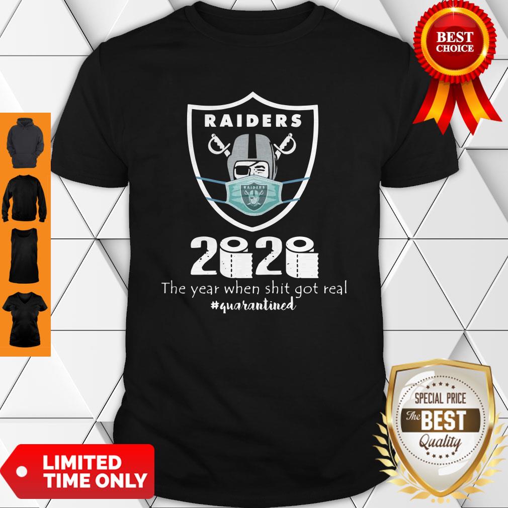 Awesome Mask Raiders 2020 The Year When Shit Got Real Shirt