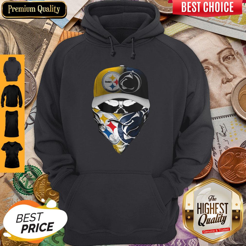 Skull Mask Player Pittsburgh Steelers Vs Penn State Nittany Lions Shirt - Image 4