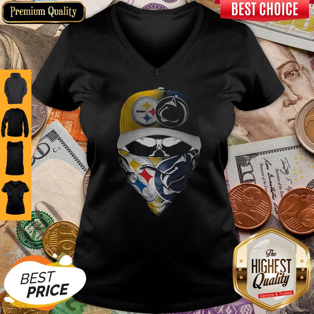 Skull Mask Player Pittsburgh Steelers Vs Penn State Nittany Lions Shirt - Image 3