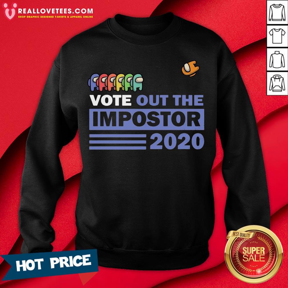 Funny Among Us Vote Out The Impostor 2020 Shirt - Image 3