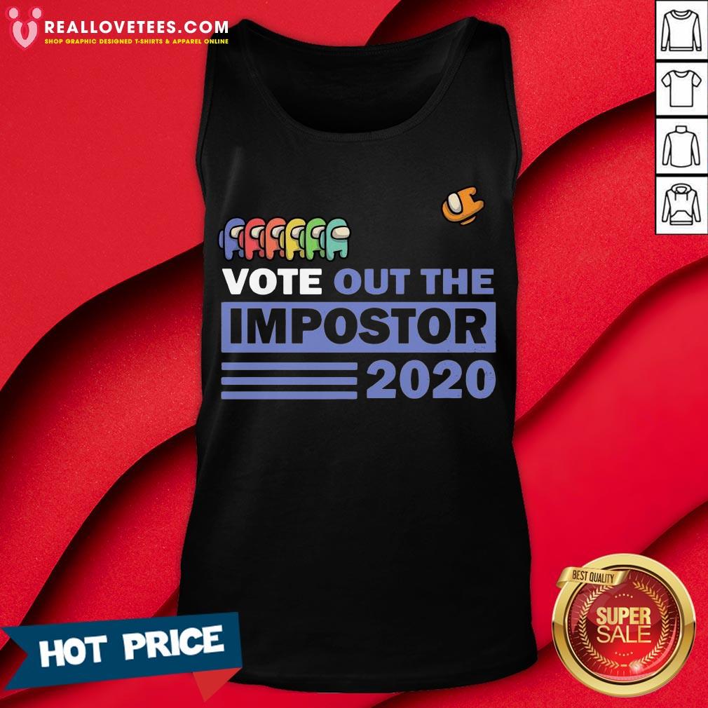 Funny Among Us Vote Out The Impostor 2020 Shirt - Image 2