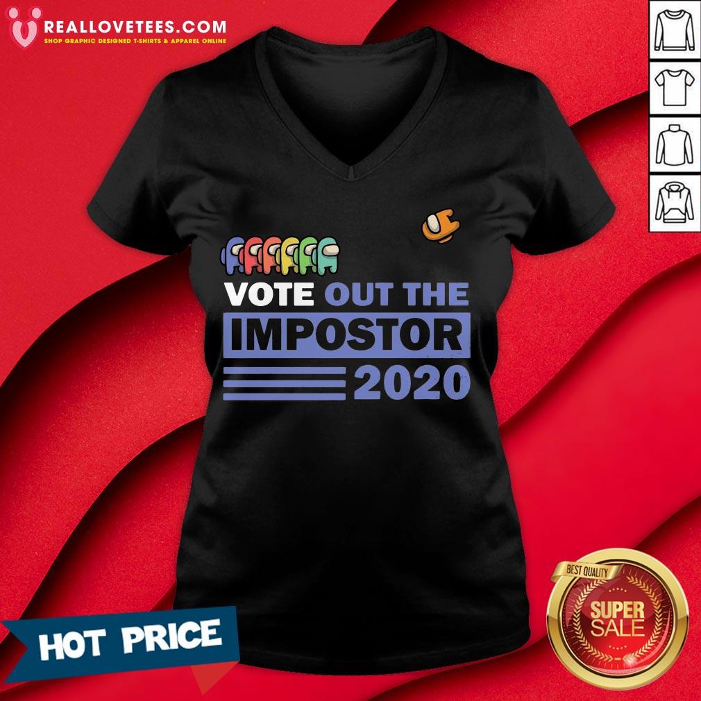 Funny Among Us Vote Out The Impostor 2020 Shirt - Image 5